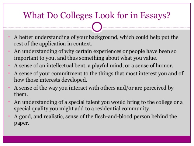 What to Write For College Essay